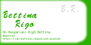 bettina rigo business card